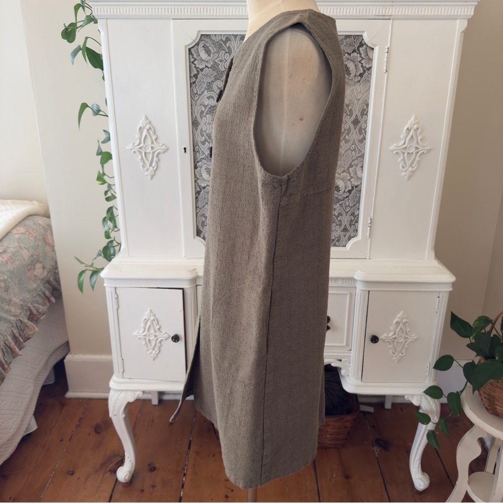 Cut Loose Canvas Texture Long Tunic
Vest with Pockets - Picture 8 of 15